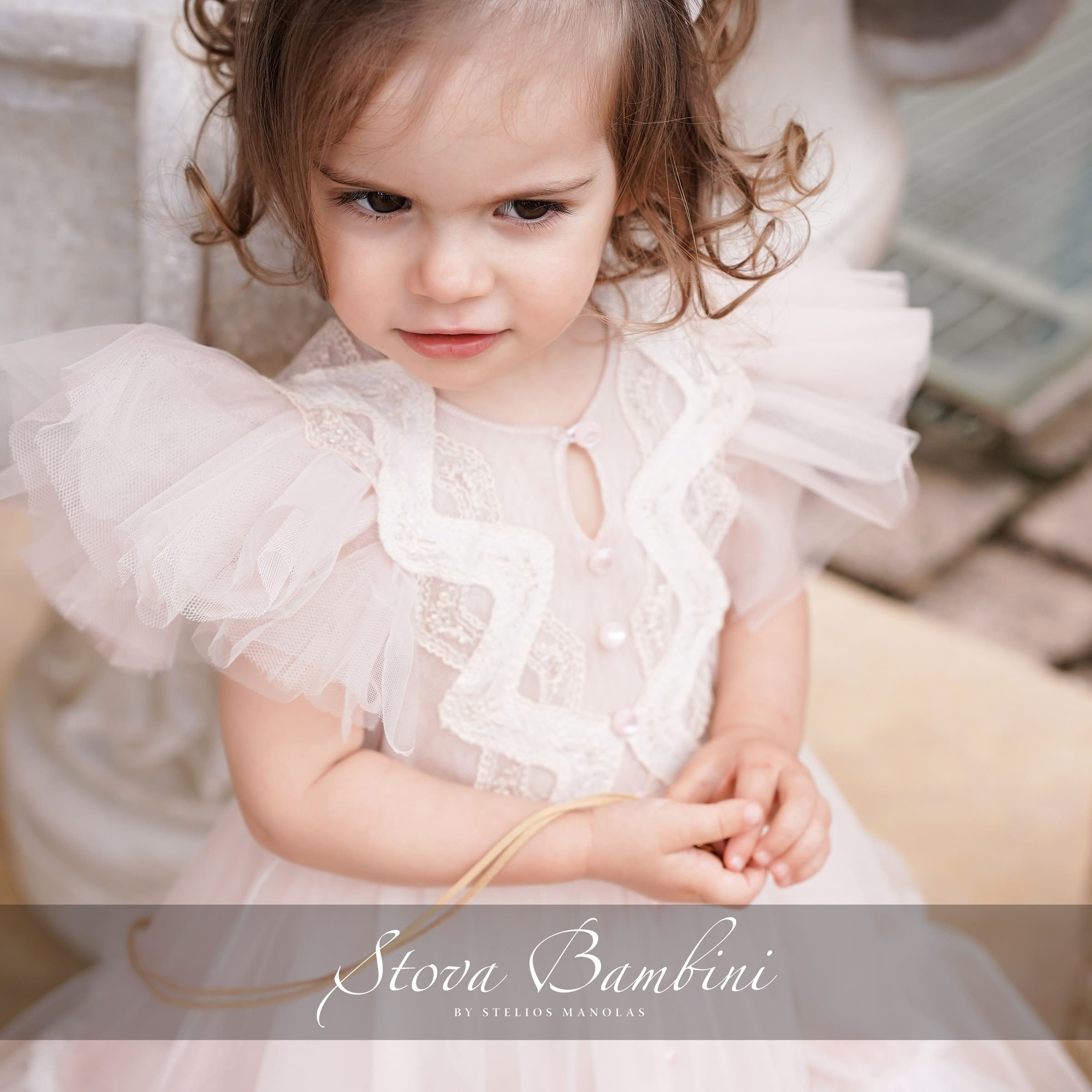Βαπτιστικό Φόρεμα SS24 G27 Premium Stova Bambini 12-18μηνών