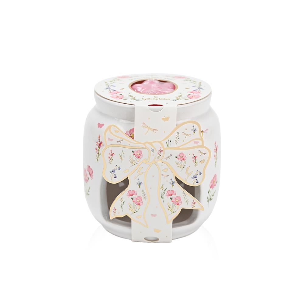 Κεραμικό Melt Burner με Αρωματικά Wax Melts – Pink Floral Edition